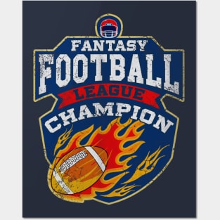 Fantasy Football League Champion Posters and Art